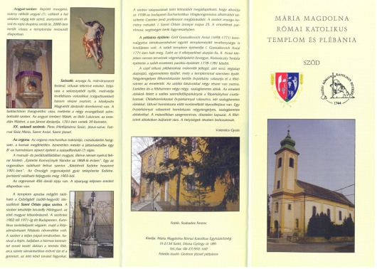 A sződi Mária Magdolna templom és plébánia 1. oldal