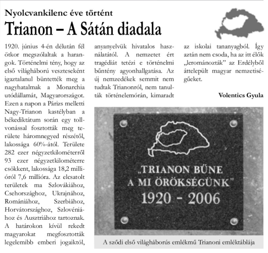 Trianon – A Sátán diadala (Sződiek Híradója, 2009. nyár)